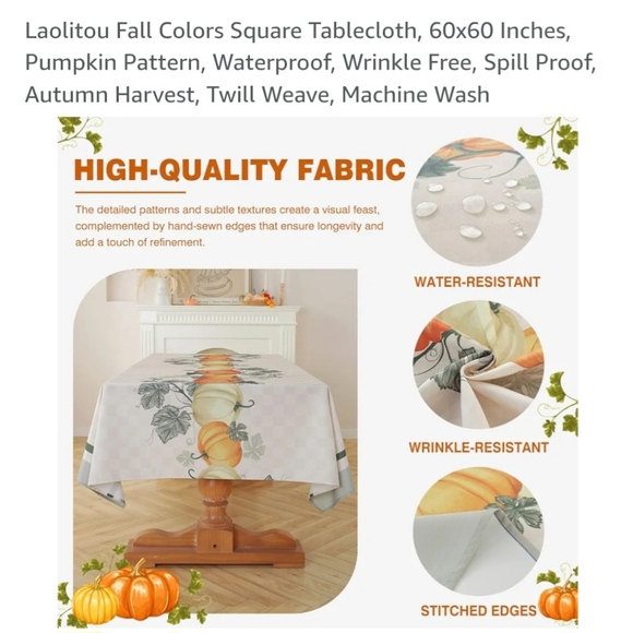 Fall Tablecloth - Picture 5 of 6